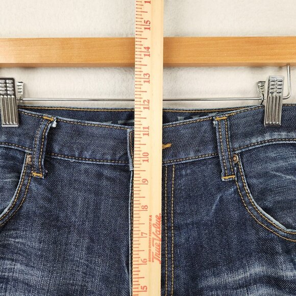 Helix Jeans Mens 38X32 Blue Slim Bootcut Dark Wash Casual Denim Classic Comfort - Picture 4 of 11